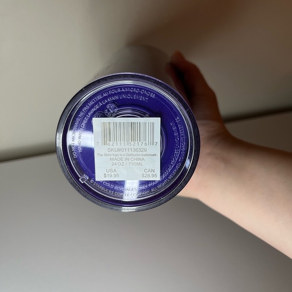 🎃SOLD🎃 Starbucks Purple Halloween Glow in the Dark Cold Tumblr Cup 24 oz - Picture 4 of 4